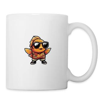 Vacances de bande dessinée Goldfish - Mug blanc - blanc - Droite