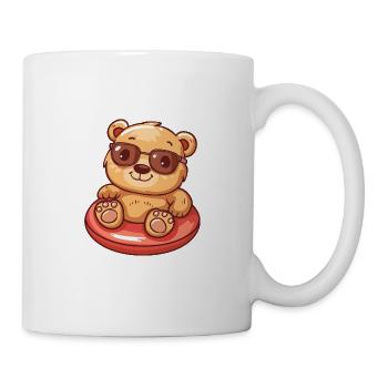 Bär Comic Cool - Tasse - Weiß - Rechts