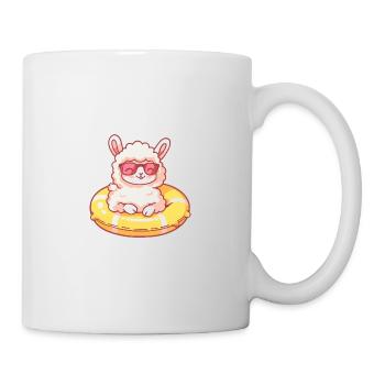 Alpaca Llama Comic Cool - Mug - white - Right