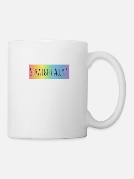Straight Ally <3 - Tasse - Weiß