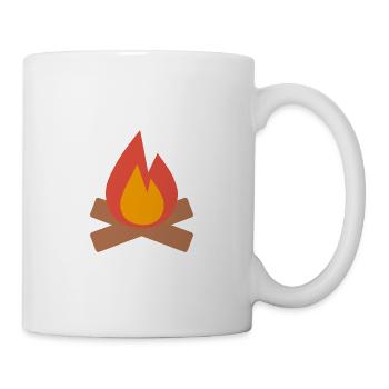 Lagerfeuer - Tasse - Weiß - Rechts
