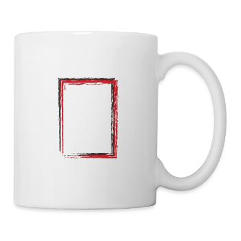 Cadre carré - Mug blanc - blanc - Droite