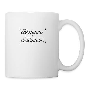 Bretonne d'adoption Logo - Mug blanc - blanc - Droite