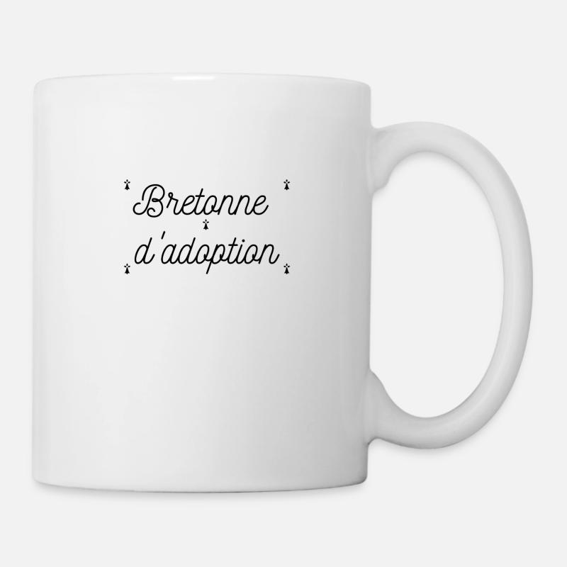 Bretonne d'adoption Logo - Mug blanc - blanc