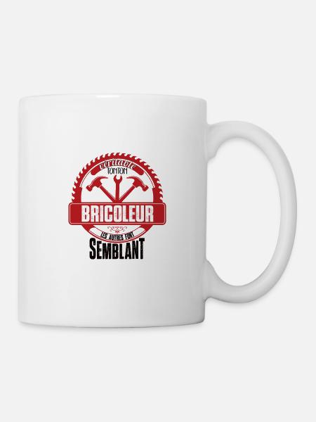Tonton bricoleur humoristique idée cadeau homme - Mug blanc - blanc