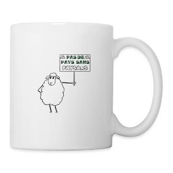 Pas de pays sans paysans - Mug blanc - blanc - Droite