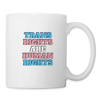Les droits des trans sont des droits de l’homme - Mug blanc - blanc - Droite