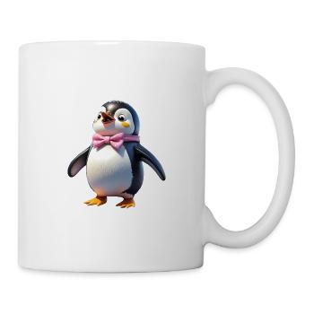 Pingouin Sandra voit ses amis - Mug blanc - blanc - Droite