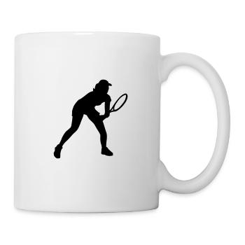 tennis_female_1c - Mug - white - Right