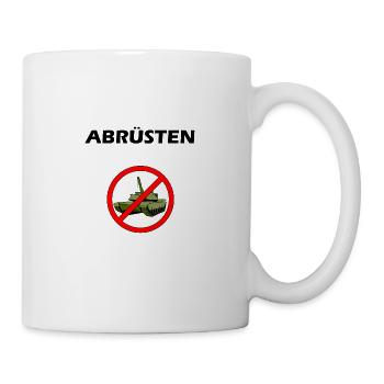 Disarm. Against the militarization - Mug - white - Right