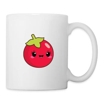 Niedliche Tomate - Tasse - Weiß - Rechts