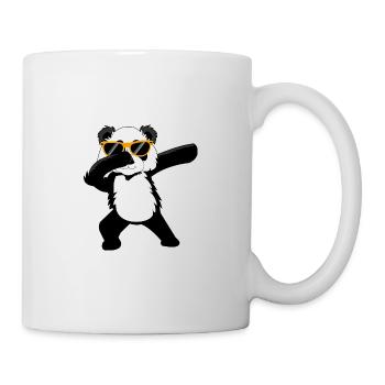 Panda Bär Dabbing Dab Tanz Geschenk - Tasse - Weiß - Rechts
