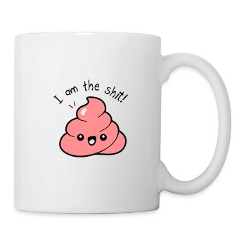 Quote quote i am the shit - Mug - white - Right