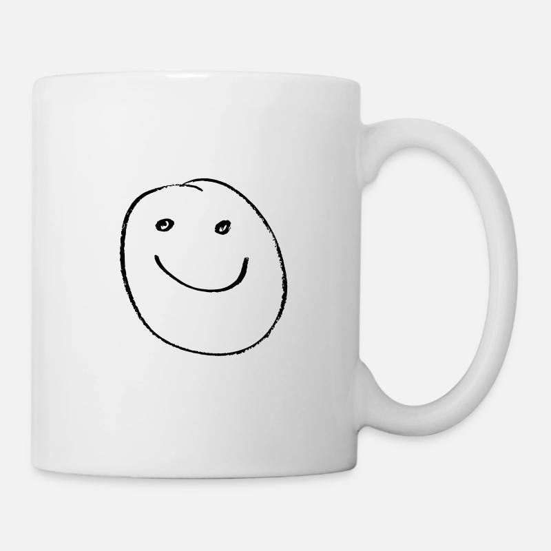 be happy - Tasse - Weiß
