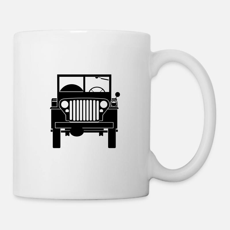 Willys MB avant - Mug blanc - blanc