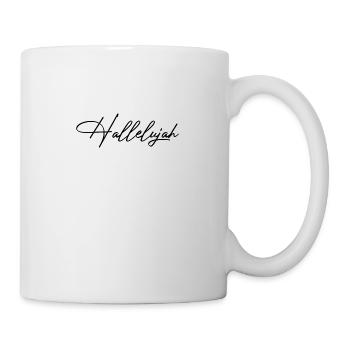 Hallelujah - Christliche Designs - Bibel - Gott - Tasse - Weiß - Rechts