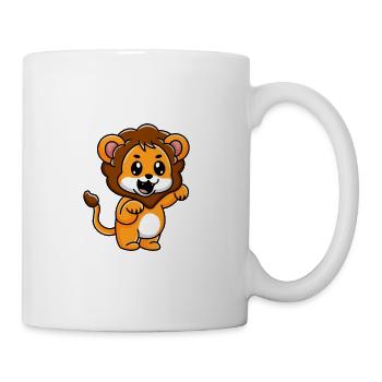 Mignon petit bébé lion - Mug blanc - blanc - Droite