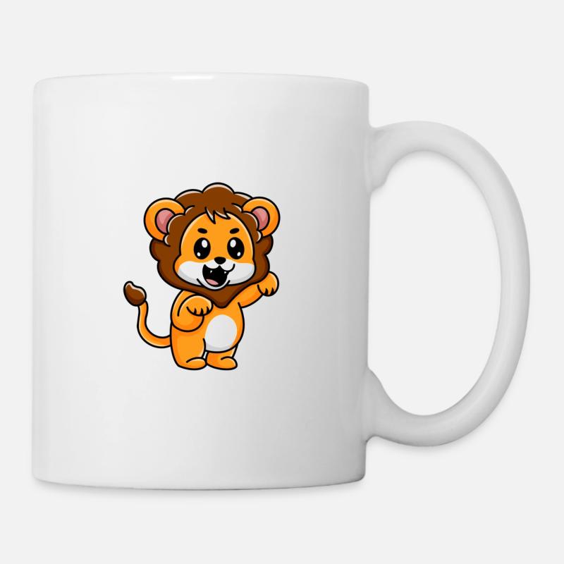 Süßer kleiner Baby Löwe - Tasse - Weiß