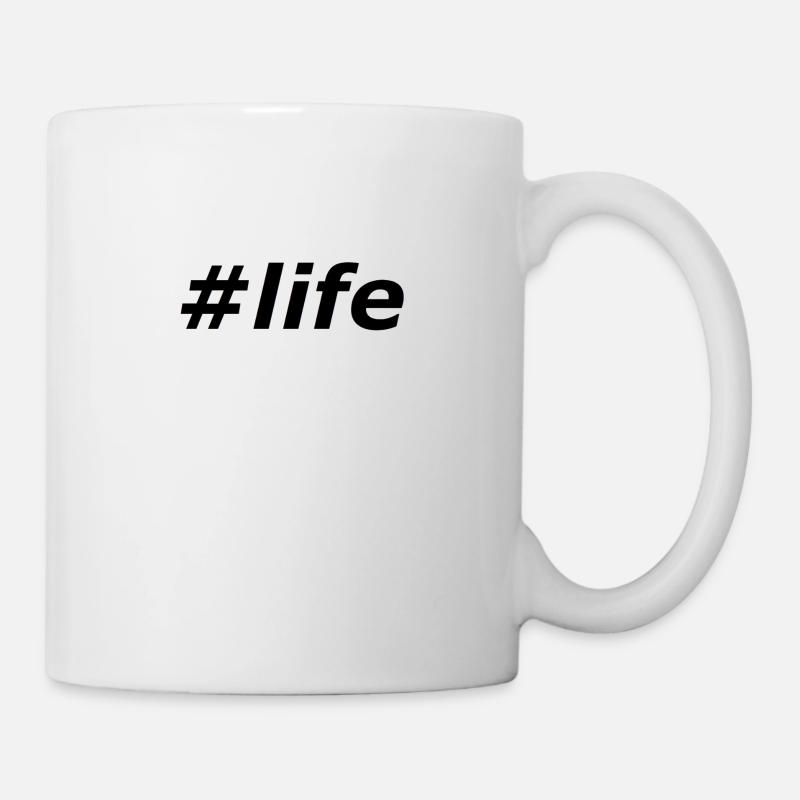 #life - Mug blanc - blanc