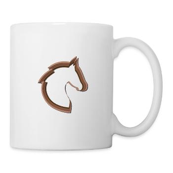 Papercut horse - Mug - white - Right