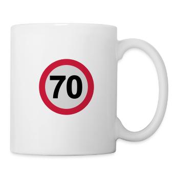70 - Tasse - Weiß - Rechts