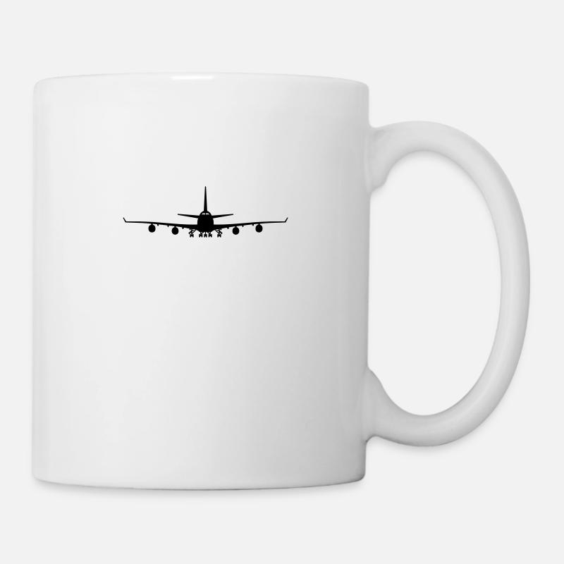 747 Silhouette - Tasse - Weiß