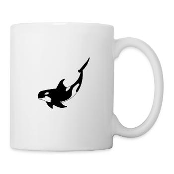 Killerwal Willy Fisch - Tasse - Weiß - Rechts