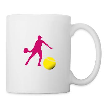 Padel woman - Mug - white - Right