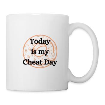 Today ist my Cheat Day - Tasse - Weiß - Rechts