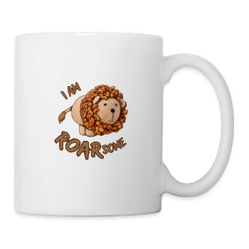 Léo - Je suis rugissant / génial - Mug blanc - blanc - Droite