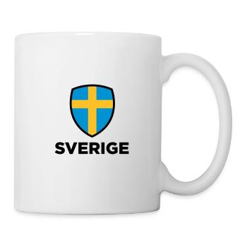 Nationalflagge von Schweden - Tasse - Weiß - Rechts