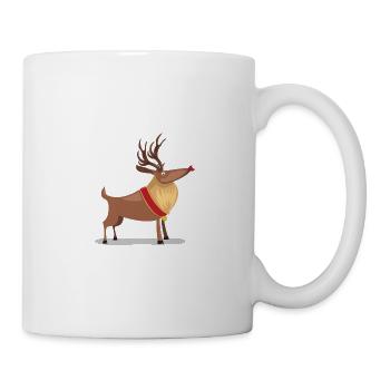 Renne de Noël - Mug blanc - blanc - Droite