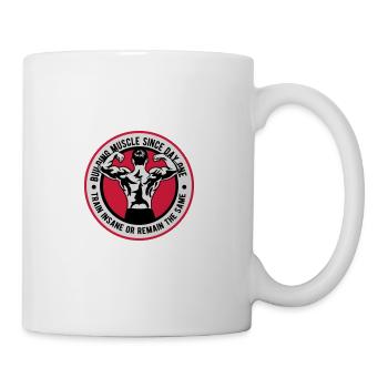 Building Muscle Train Insane - Mug - white - Right