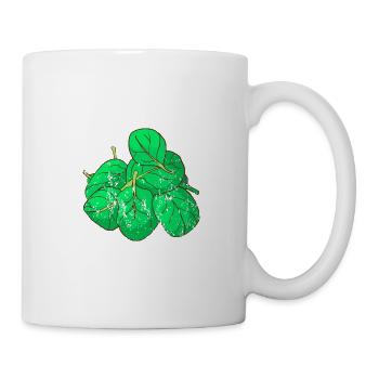 Épinards de style grunge vintage rétro - Mug blanc - blanc - Droite