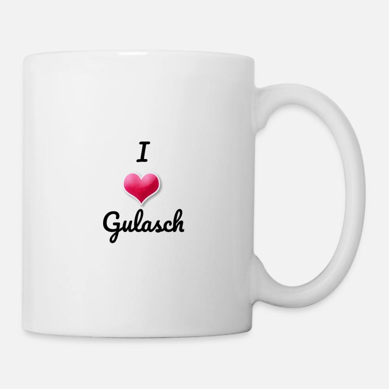 Ich liebe Gulasch - Tasse - Weiß
