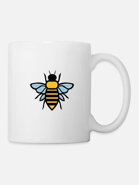 Biene - Tasse - Weiß