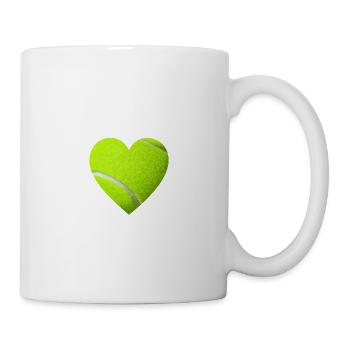 Tennis Heart I Love Tennis - Mug - white - Right
