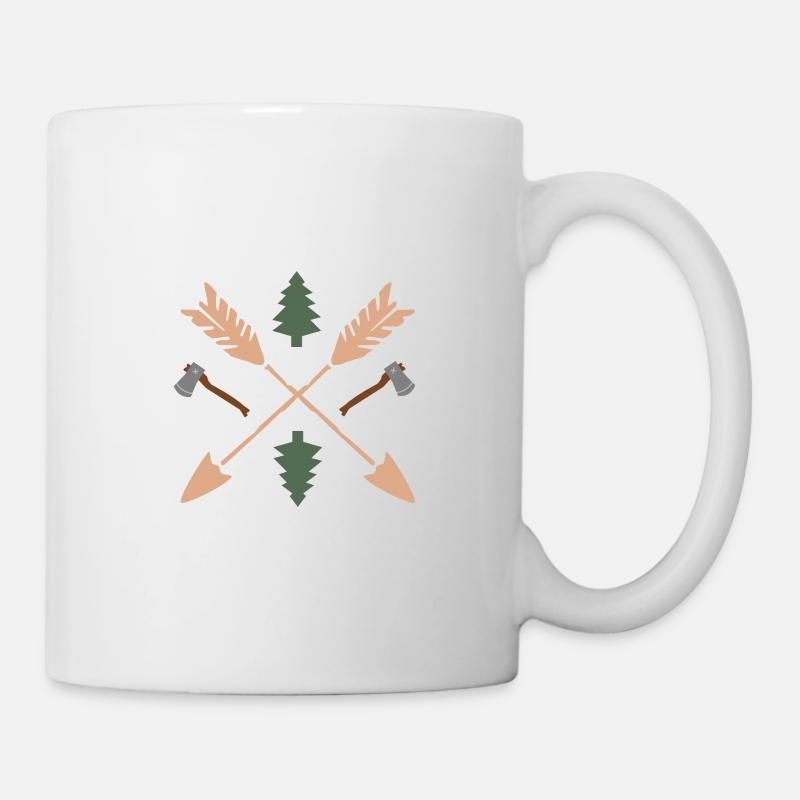 Wald Förster Holzfäller - Tasse - Weiß