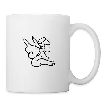 Baby Engel Flügel - Tasse - Weiß - Rechts