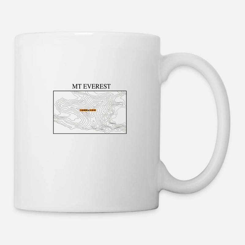 Mount Everest Topography - Mug - white
