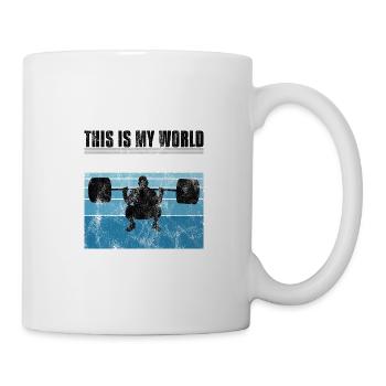 This is my world Bodybuilding Bodybuilder GYM - Tasse - Weiß - Rechts