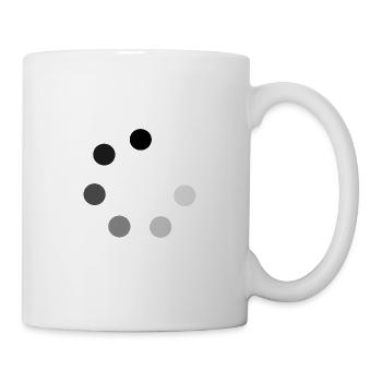 Ronde de sphères du blanc au noir - Mug blanc - blanc - Droite