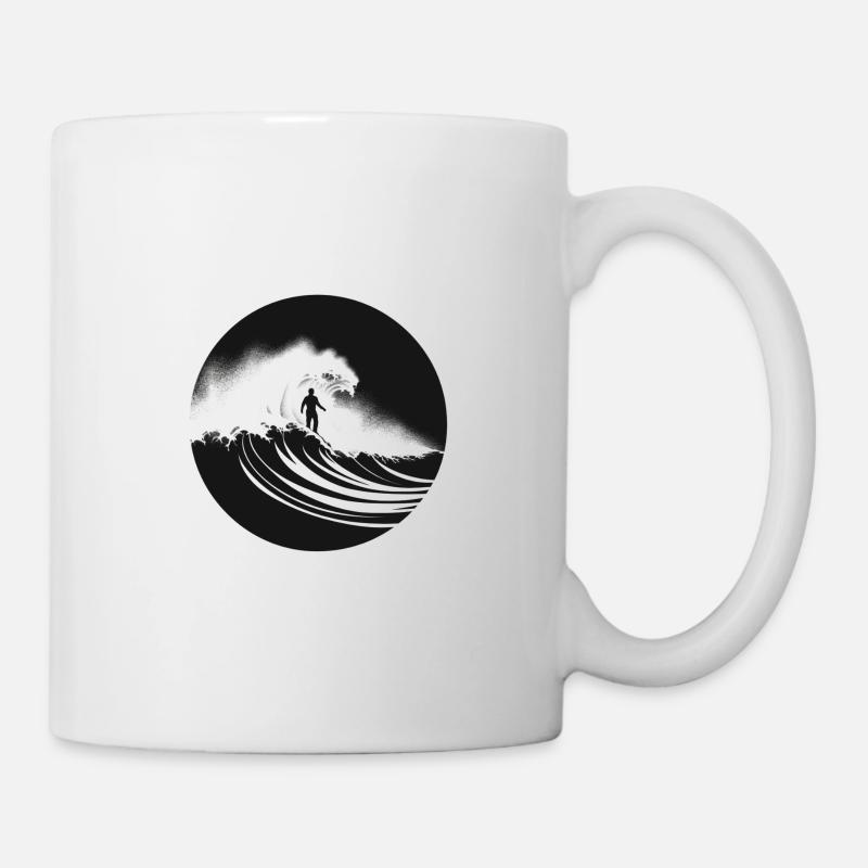 Vague minimaliste - Mug blanc - blanc