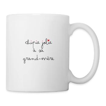 Chipie jolie à sa grand_mère - Mug blanc - blanc - Droite