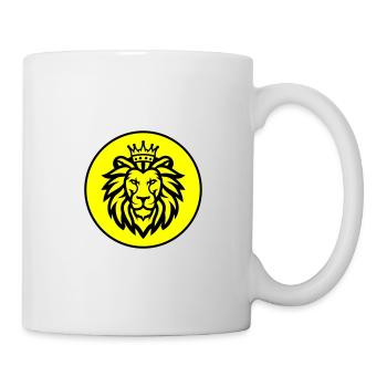 Symbole de la couronne du lion - Mug blanc - blanc - Droite