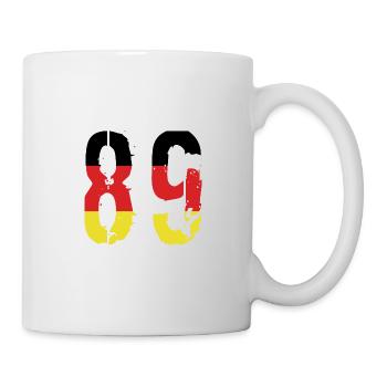 89 Zahl Deutschland Trikot - Tasse - Weiß - Rechts