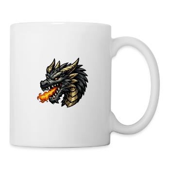 Drache Feueratem - Tasse - Weiß - Rechts