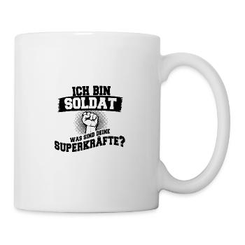 Soldat Militär Beruf Spruch - Tasse - Weiß - Rechts