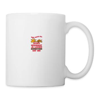 Eins muss ich meiner Müdigkeit ja lassen – Konditi - Tasse - Weiß - Rechts
