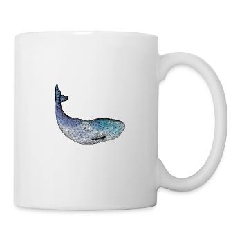 Blauwal, Orka, Ozean - Tasse - Weiß - Rechts